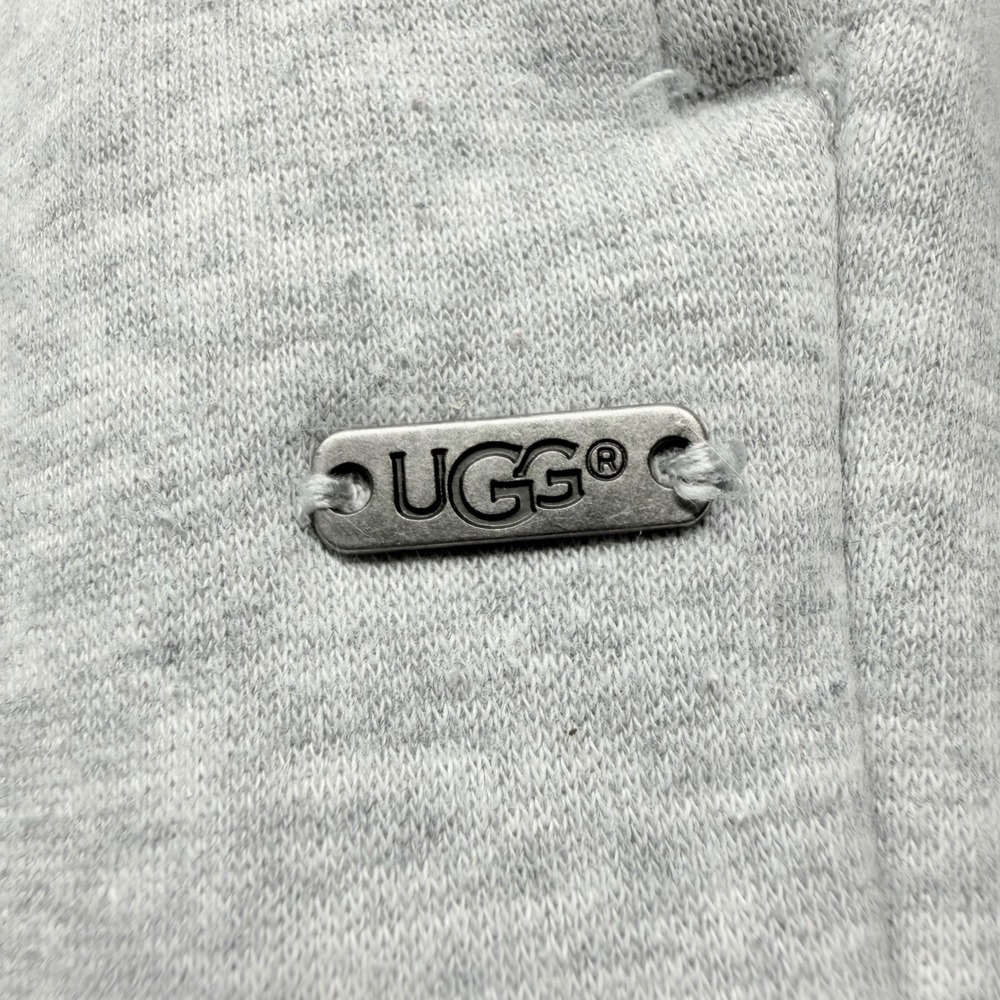 UGG Sweatpants Womens M Gray Wide Leg Fleece Lined Drawstring Lounge Pants - Picture 2 of 7